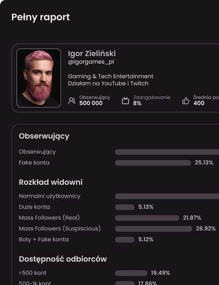 Pełny raport twórcy